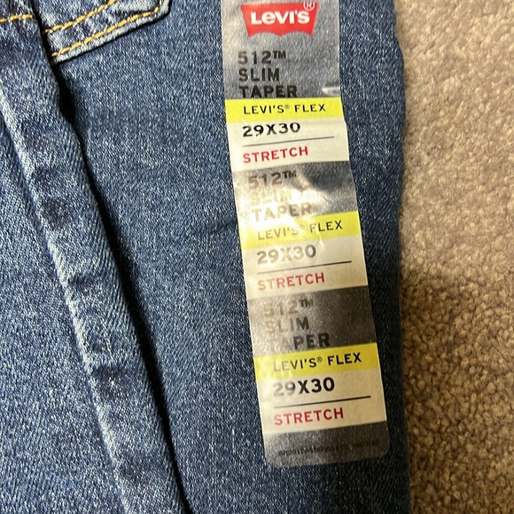NWT Levi’s 512 Slim Stretch Taper 29x30 - Picture 4 of 4
